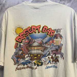 Vintage Desert Bar Arizona T Shirt Mens 2XL White Short Sleeve Off Roading